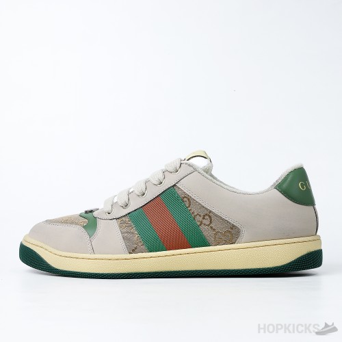 Gucci Screener Gg Sneaker Green Brown Premium Plus Batch